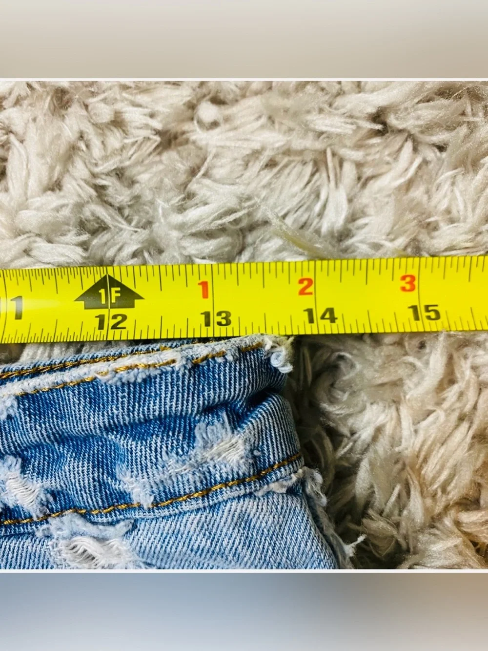 Distressed Denim Shorts